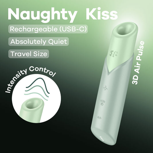 Satisfyer Naughty Kiss - Mint Green