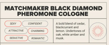 Eye of Love Matchmaker Black Diamond LGTBQ - 10 ml - Pheromone Cologne for Men to attract Men - 10 ml Spray
